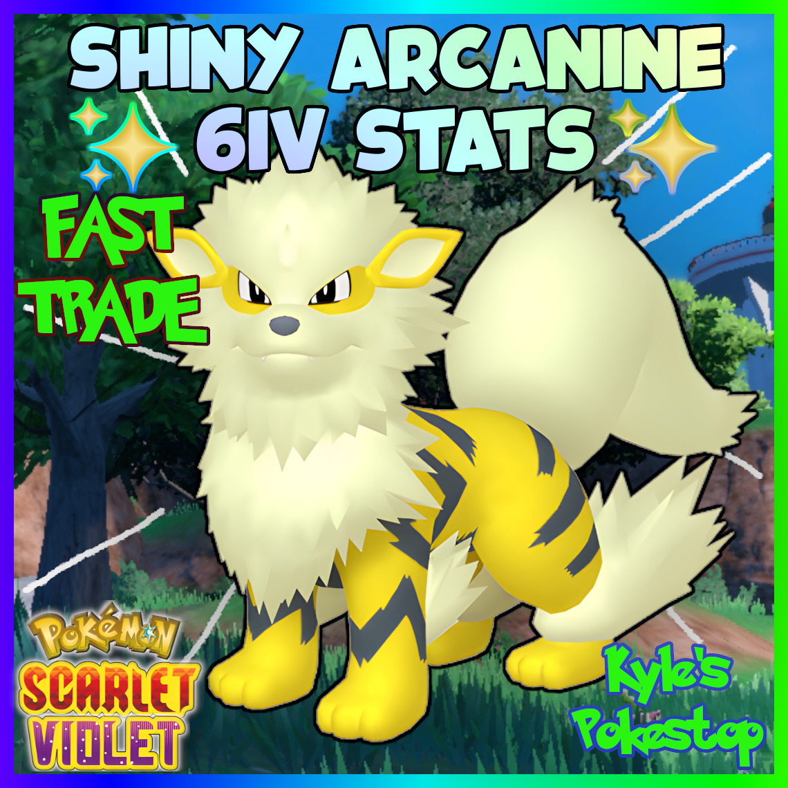 Free Shiny Arcanine on Pokemon Scarlet and Violet