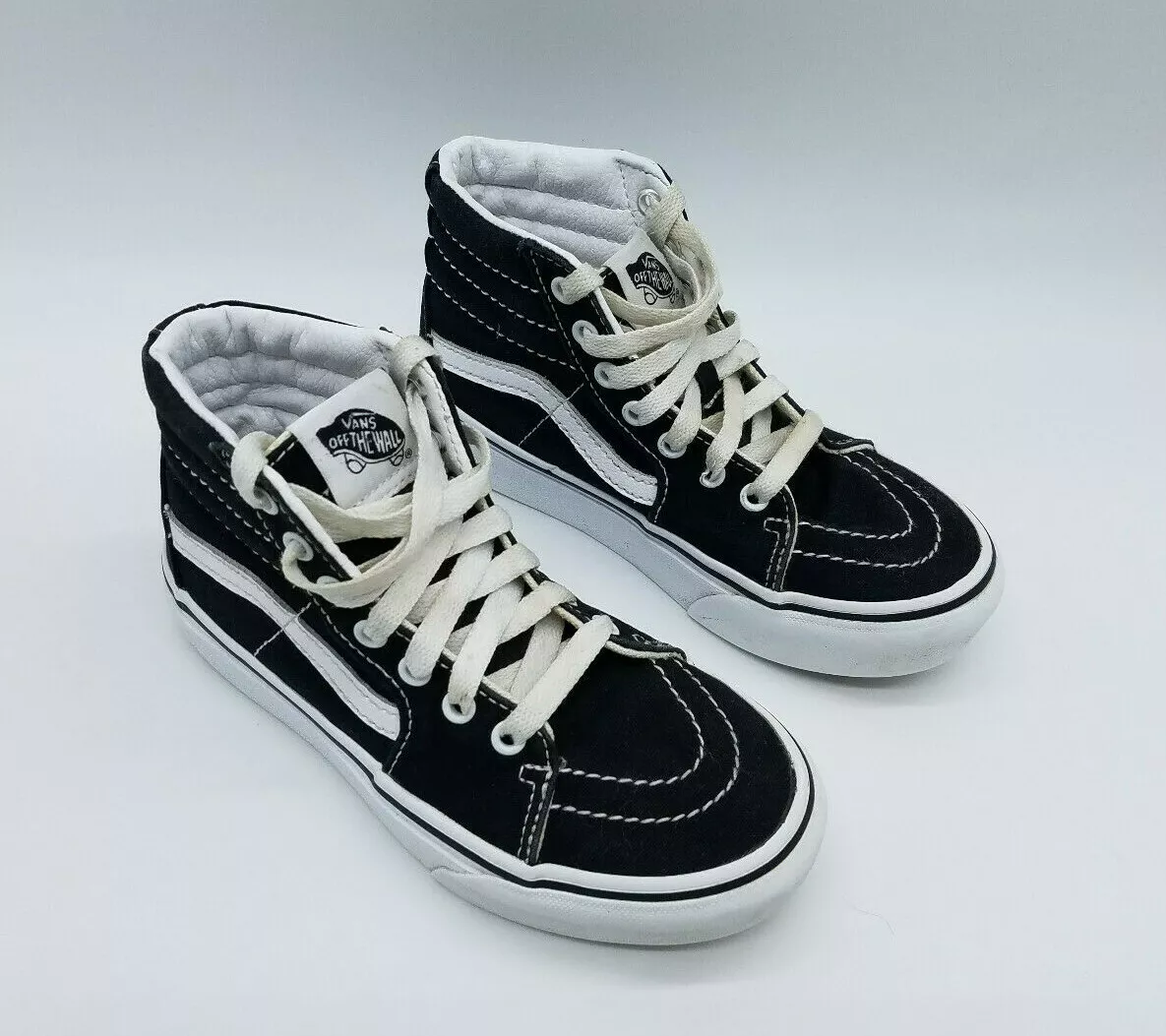 Vans Old Fillmore Platform Sk8 Shoes Black White Size 1 | eBay