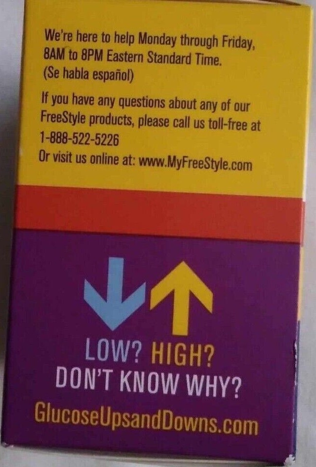 CLOSEOUT 100 FREESTYLE LITE BLOOD GLUCOSE DIABETIC TEST STRIPS EXPIRES