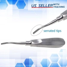 German Root Elevator 77R Dental Instruments (Serrated) Light Handle Stainless