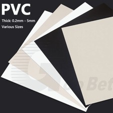 PVC Plastic Sheet Plate Panel Board Matte White Black Thick 0.2-5mm Cut to Sizes