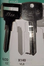 X140, VL8, NE18, VL10, NE51, VOLVO (1) Key Blank.
