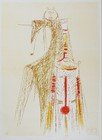 Wifredo Lam (1902-1982) "Totem" 1960 Original Lithograph hand signed. Cuban Art.