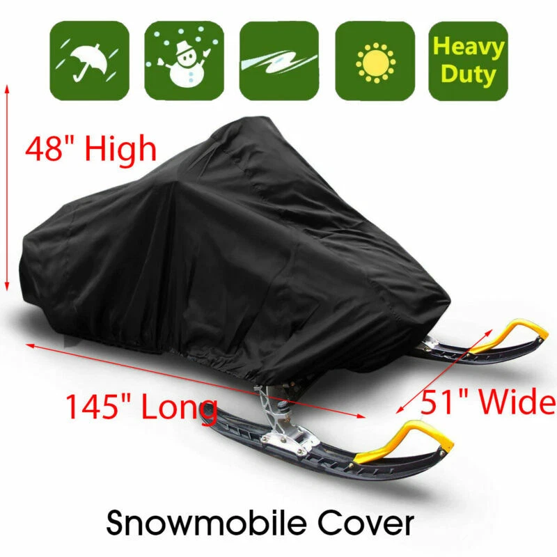 Universal Snowmobile Cover Trailerable Skiing Mobile Storage Water Dust Proof MO - Image 2 of 4