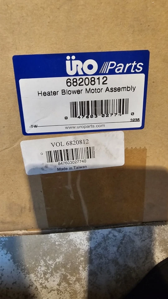 Motor soplador calentador aire acondicionado URO 6820812 con jaula se adapta a Volvo Foto 2 de 4