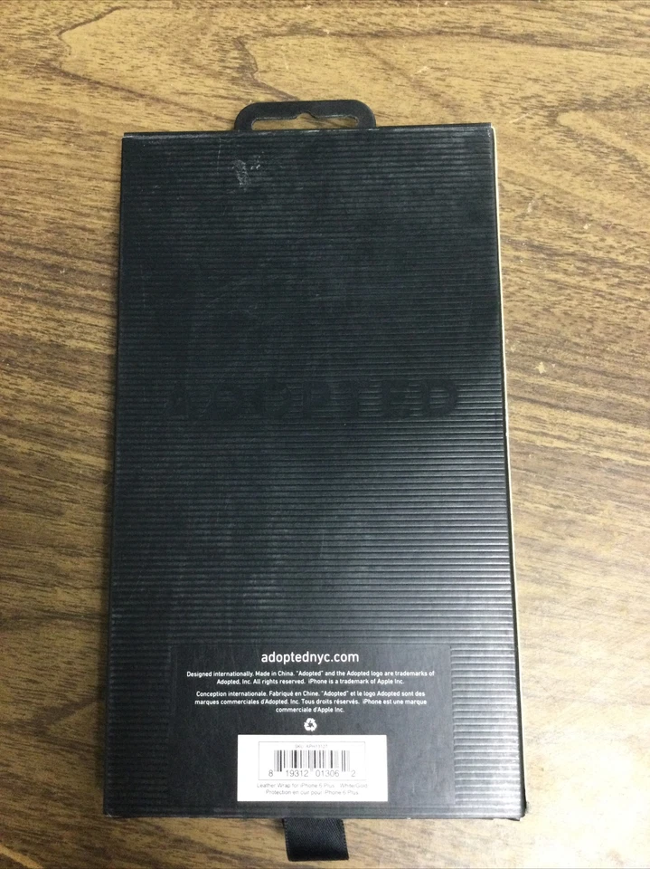 Funda de Cuero Adoptada para Apple iPhone 6 Plus Blanco/Crema y Dorado ¡Nueva! Foto 2 de 2