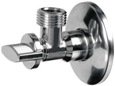 Stainless Steel Angled Water Isolating Valves Wall Mounted 3/8''X1/2''