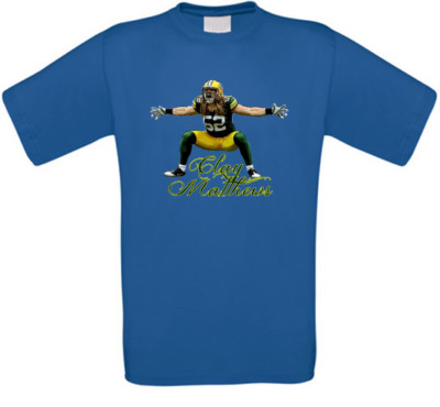 Clay Matthews Green Bay American Football T-Shirt alle Größen NEU