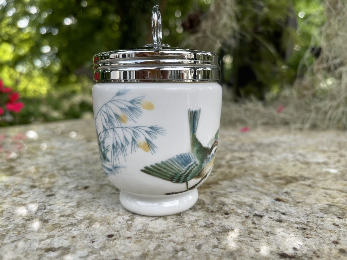 Royal Worcester Birds Porcelain King Size Egg Coddler England