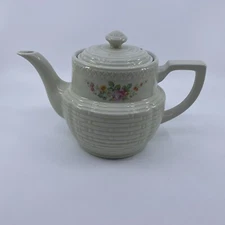 Hall China / The Enterprise Aluminum Co Drip-O-Lator Coffee Pot Roses