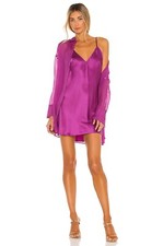 NWT Free People Purple Silk Shirt Dress Size Small Z339-19
