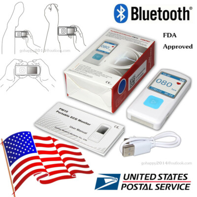 PM10 Portable ECG Monitor Bluetooth color LCD obesity, chest pain