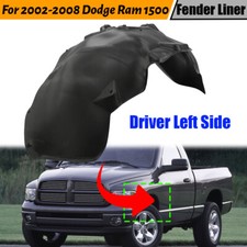 For Dodge Ram 1500 2002-2008 Fender Liner Driver Side Front Rwd Plastic For Dodge Ram 1500 2002-2008 Fender Liner Driver Side Front Rwd Plastic