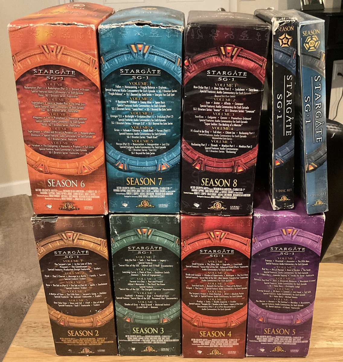 Stargate SG-1 Seasons 2-10 Box Sets DVD TV Series No Season 1