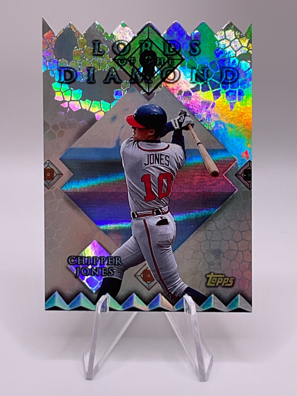 Chipper Jones 1998 Topps Lords of the Diamond #LD2 Die-Cut Atlanta Braves Sharp!