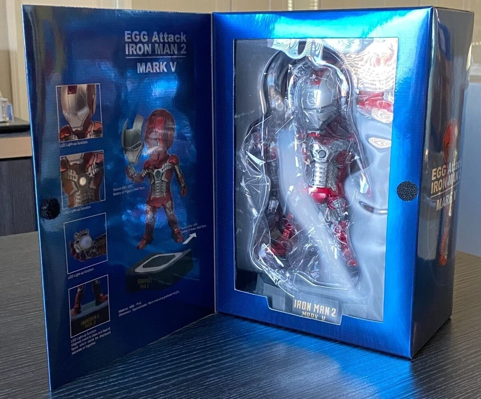 Figura iluminada Iron Man 2 - Mark V 5 Egg Attack EA-002 SELLADA/NUEVA Beast Kingdom EA-002 Foto 3 de 4