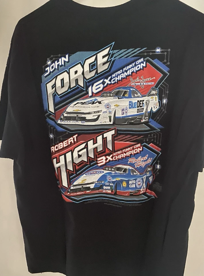 Camiseta John Force / Robert Hight Nitro Funny Car Champs Para Hombre Talla XL - NUEVA SIN ETIQUETAS Foto 3 de 4