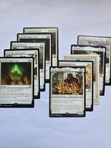 10 seltene und mythische Magic The Gathering Karten weiß