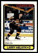 1990-91 O-Pee-Chee Larry Melnyk Vancouver Canucks #419