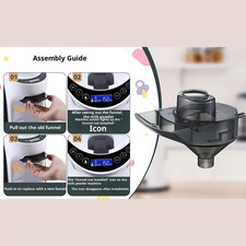 Baby Brezza Replacement Parts Set - Genuine Fit Funnel  Cover for Formula Dispe