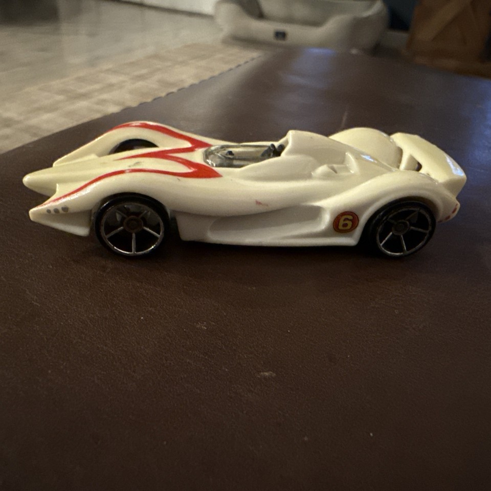 Hot Wheels Mattel Speed Racer Mach 6 White Car M 1:64 | eBay