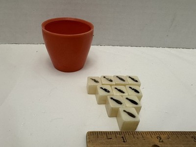 Bowling Table Top Dice Game Replacement Dice-10 Pieces + Red Cup