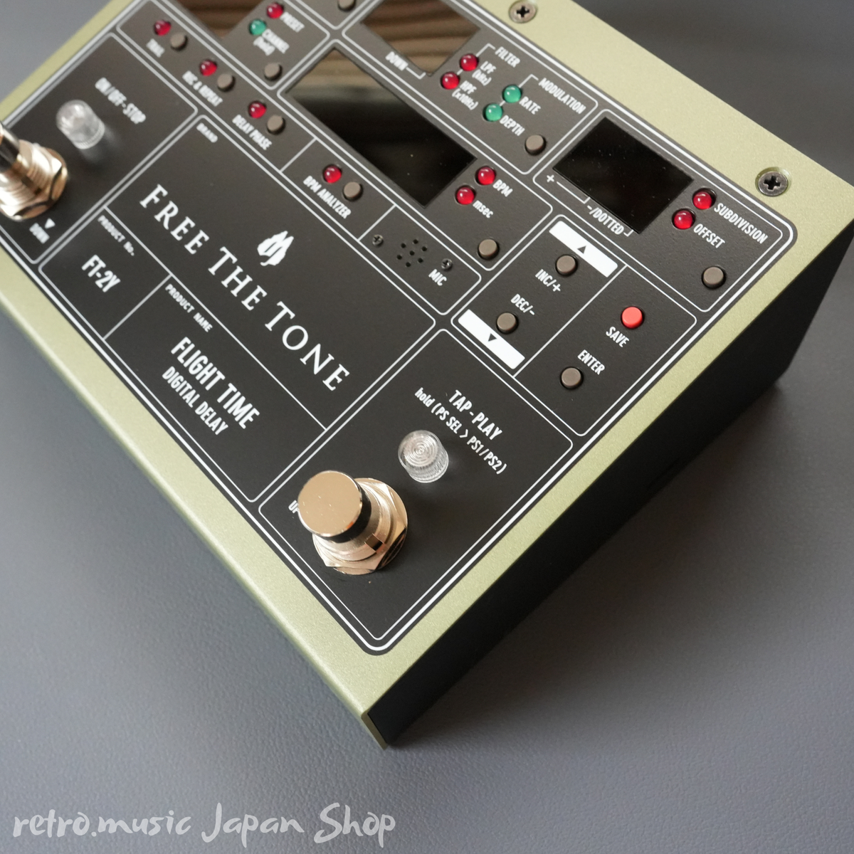 ギター Free The Tone FLIGHT TIME FT-2Y Lo-Z mod Free The Tone FT-2Y FLIGHT TIME Digital Delay Guitar Effects Pedal