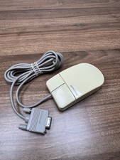 Vintage Microsoft Serial PS/2 Compatible 2-Button Mouse C3K5K5COMB Beige