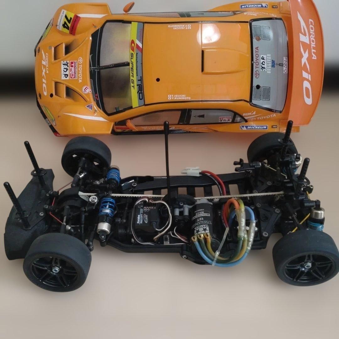 TAMIYA TA05 Ver.Ⅱ 充電器付きフルセット 即走行可能 Tamiya TA05 Ver II RC Car Full Set Corolla Axio Futaba Radio