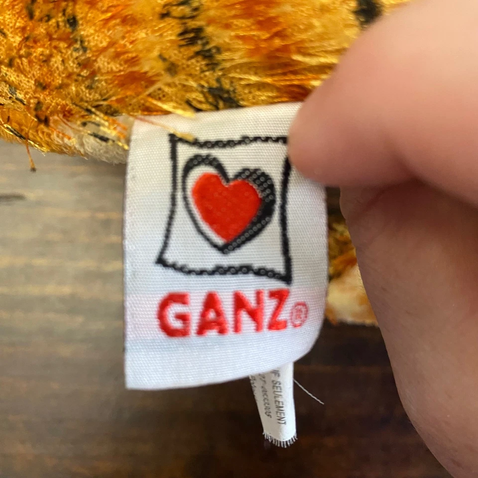 Ganz Webkinz Tiger Snake Plush No Code Stuffed Animal Toy Orange Black Striped - image 4 of 4