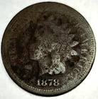 1878 Indian Head Cent, AG About Good Condition - 3618