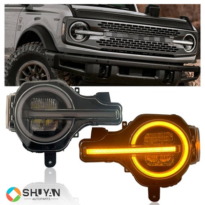 #ad #ad Full LED Headlight for Ford Bronco 2021 2024 Factory DRL Projector Sequential $399.99