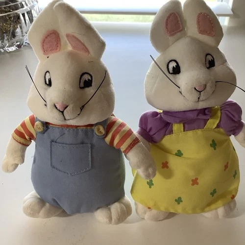 Vintage Ty Beanie Babies Plush Max And Ruby Characters By Rosemary Wells