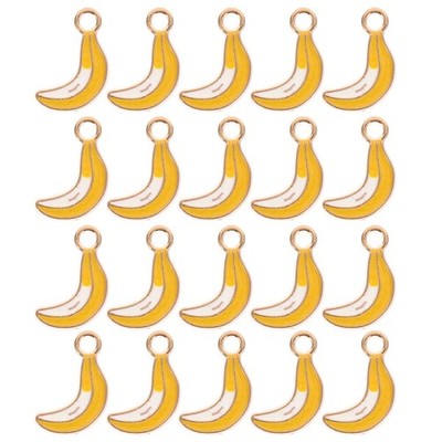 60 stücke DIY Halskette Anhänger Bananenförmige Schlüsselanhänger Anhänger