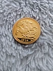 KING GEORGE V   1914   22CT GOLD PLATED  BRITISH SOVEREIGN COIN.