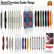 Range of Periodontal Dental Root Curettes Scalers Gracey Curettes Silicon Handle