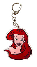 Ariel The Little Mermaid Acrylic Keychain, Disney Princess Red Hair Charm Gift