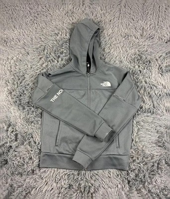The North Face Jacke Damen S Grau Reißverschluss Kapuze
