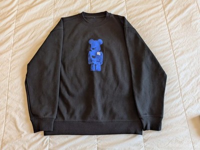 ADER ERROR Bear Sweatshirt A1 Black Blue Crewneck 2021 Korean Streetwear Small