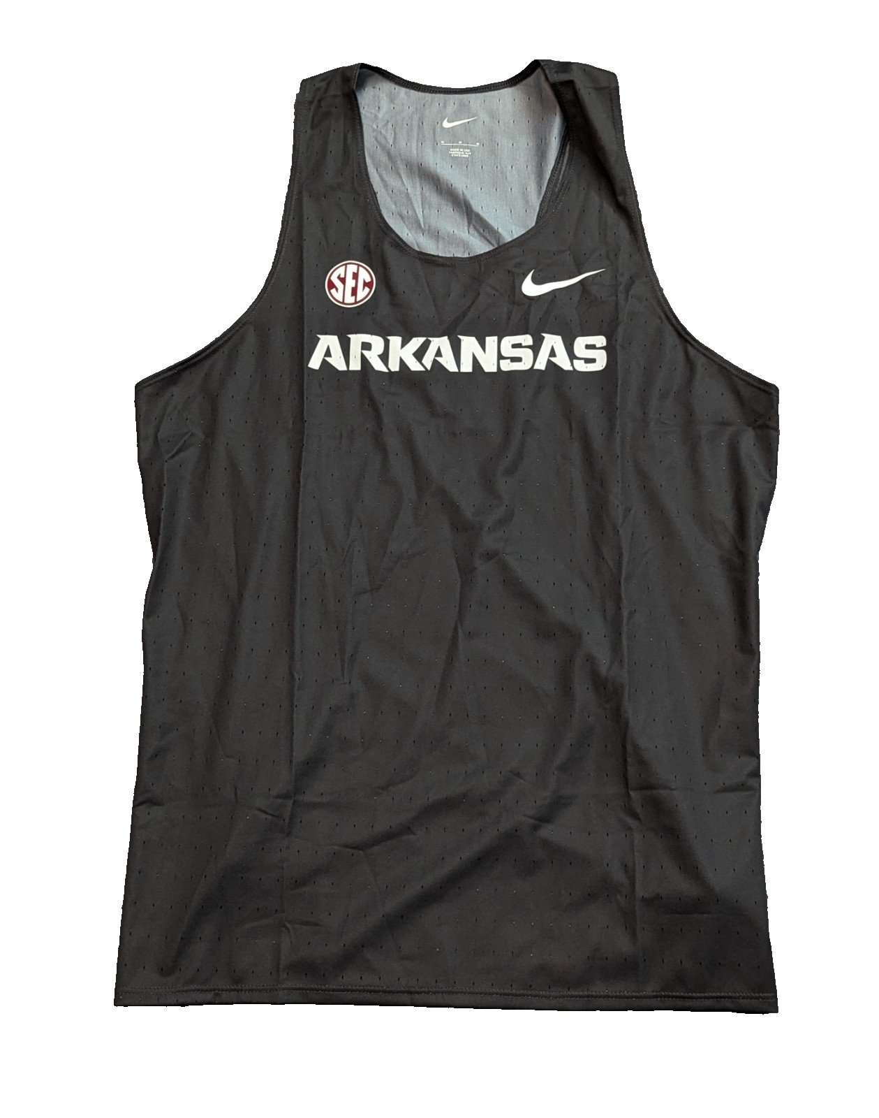 Nike Arkansas Razorbacks Team Issued Track & Field Singlet Mens M DC7952-060