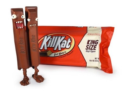 OG KILL KAT KING SIZE EDITION DESIGNER VINYL FIGURE BY ANDREW BELL DEAD ZEBRA