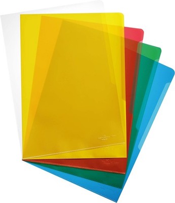 DURABLE STANDARD Sichthülle DIN A4 PP 0,12 mm farbig 100 Hüllen