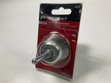 Powerbuilt 642497 1-1/2" Coarse Crimped Wire Cup Brush For Rust, Paint Removal