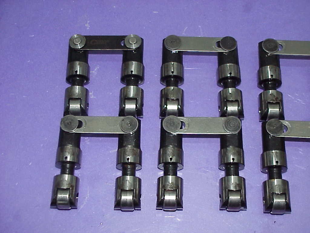 16 Crane Centered .874" Tie Bar Solid Roller Lifters 351W Ford