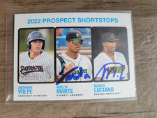 Noelvi Marte/ Marco Luciano Signed 2022 Heritage Minors Baseball Card  #185