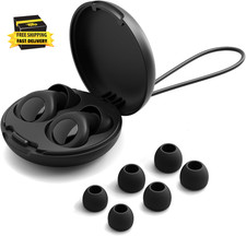 Ear Plugs for Sleeping Noise Cancelling 30Db Reusable Silicone Earplugs with 8
