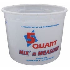 Encore Plastics 1045181 Paint Mix And Measure Container, Hdpe, 5 Qt