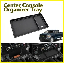 Center Console Hidden Organizer Tray Front Shifter Panel For Ford F150 2021-2025