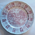 Alfred Meakin Staffordshire England Red "God Bless Our House" Zodiac Signs 1981 — photo 3