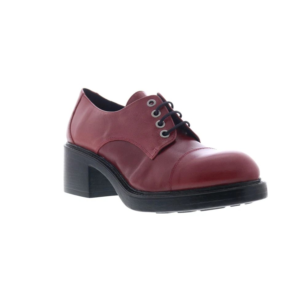 Zapatos informales Miz Mooz Bleeker para mujer de cuero rojo con cordones Oxford y cordones 40 Foto 2 de 4